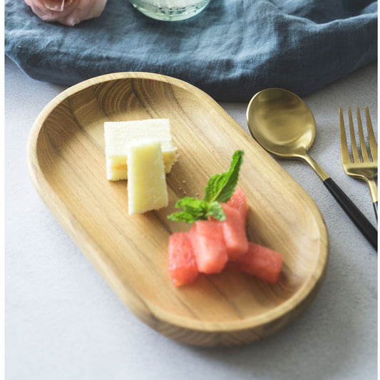 Max 50% off - Oval Serving Tray and Platters Small Wooden Cheese Plate