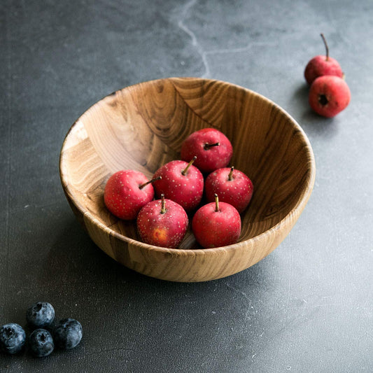 Max 50% off - Teak Wood Natural Grain Bowl Serving Bowl for Fruit Salad, Single Bowl