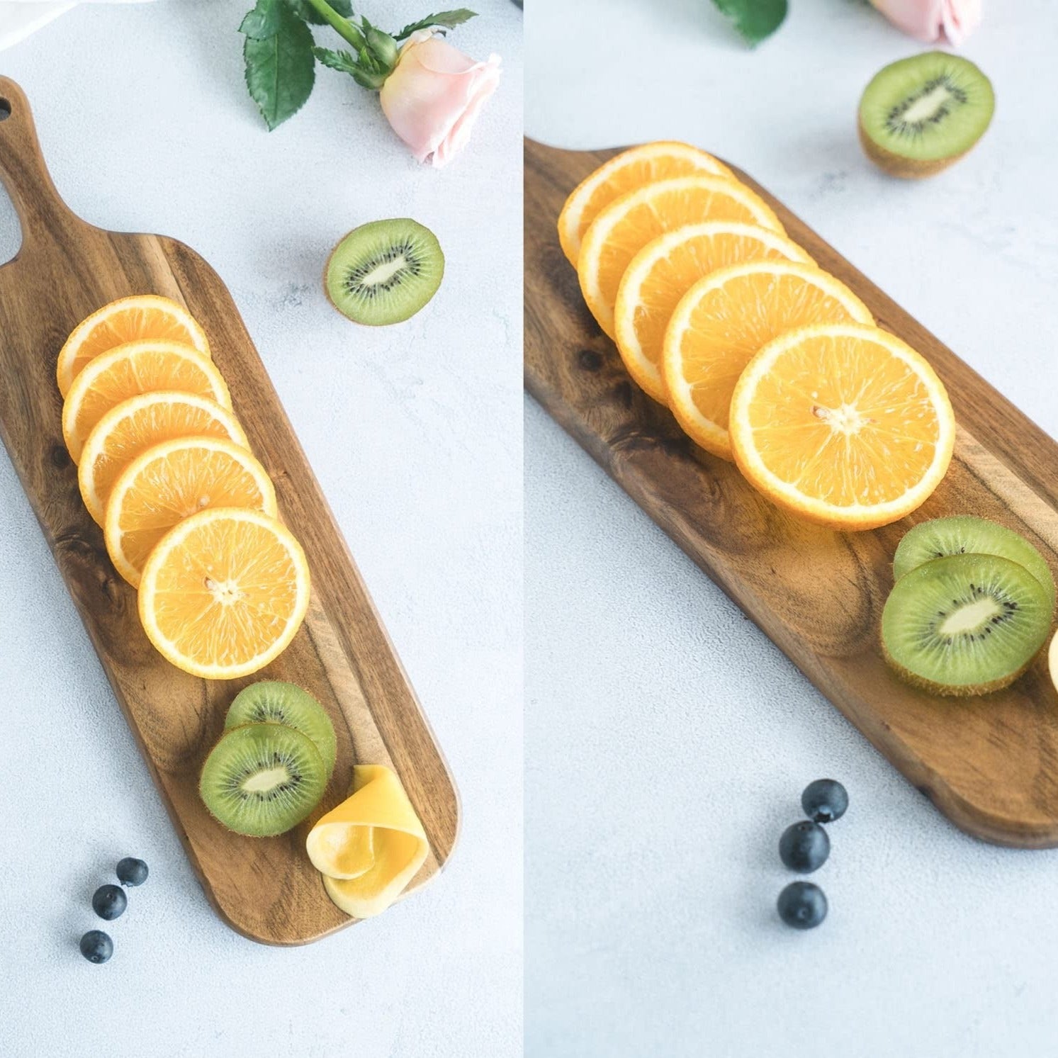 Long Wooden Charcuterie Board Paddle Cheese Board Serving Board 16' x 4.7' Inch