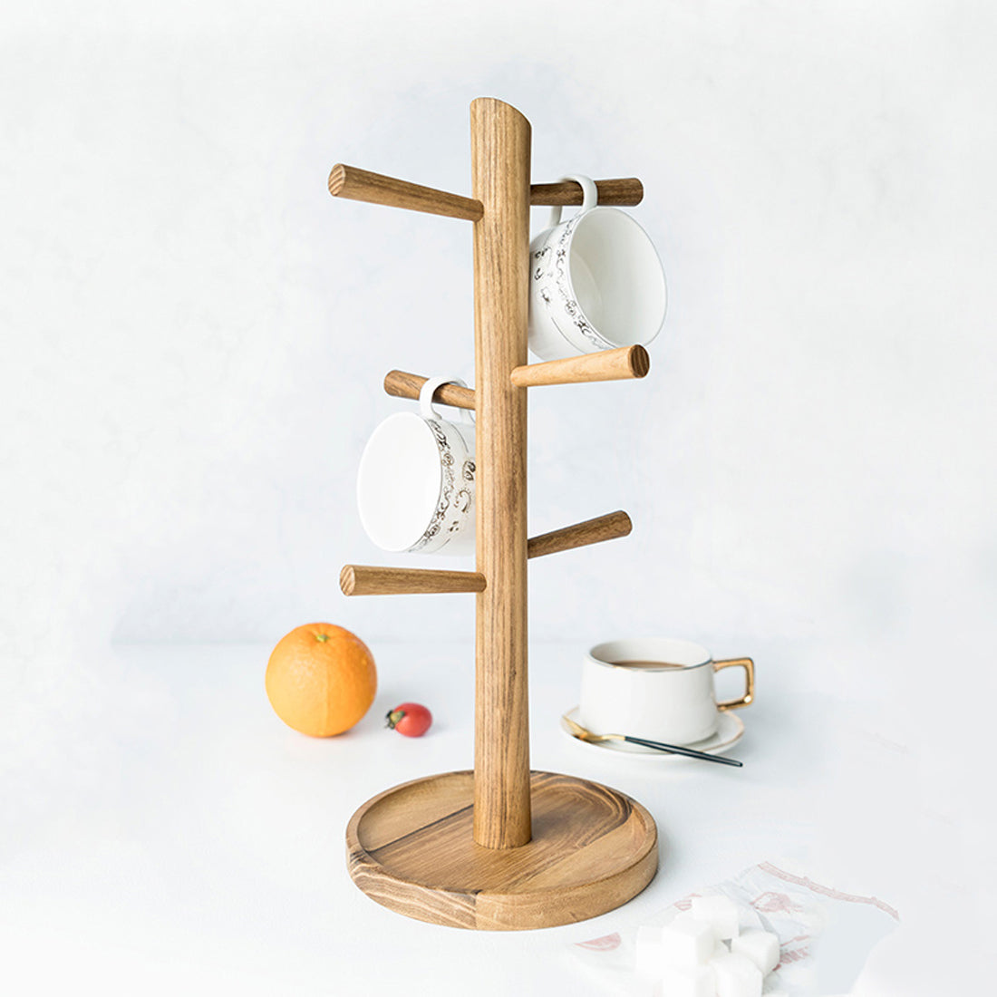 Kitchen Coffee Mug Holder Tree Coffee Cup Dryer with 6 Hooks