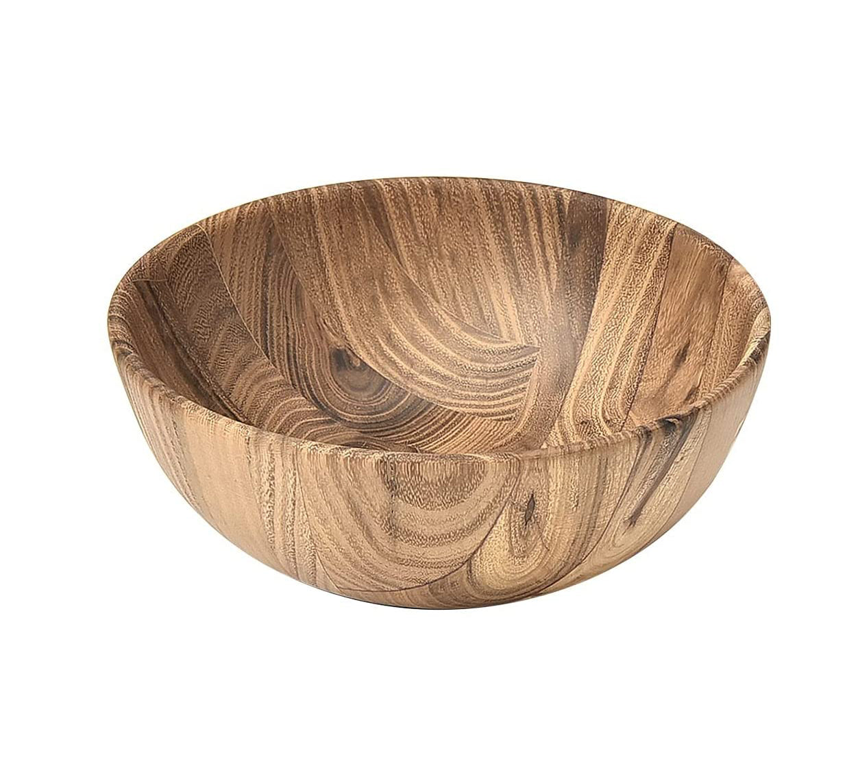 Max 50% off - Teak Wood Natural Grain Bowl Serving Bowl for Fruit Salad, Single Bowl