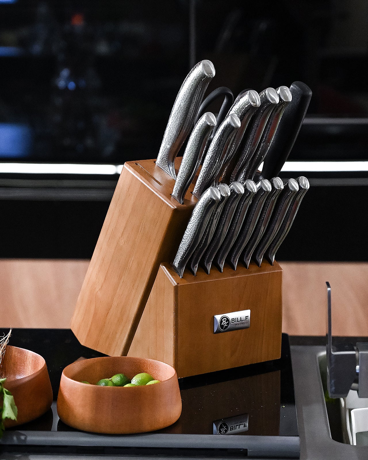 包丁セット ステンレス ＢＩＬＬ．Ｆ 5本セット walnut wood Bill.F - Classic kitchenware essentials designed for modern living