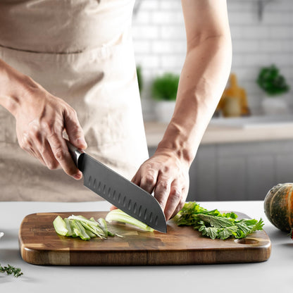 Wood Cutting Board Butcher Block, Wooden Chopping Board Handles Meat Cheese Charcuterie Board, Ideal for Chopping, Slicing, and Dicing 14 x 9 Inch