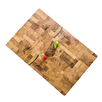 Wood Cutting Board End Grain Chopping Butcher Block for Kitchen