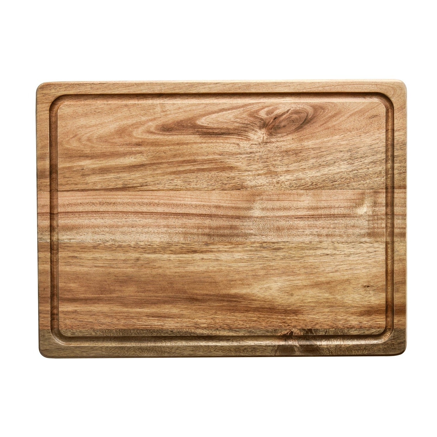Large Cutting Board & Professional Heavy Duty Butcher Block w/Juice Groove Handle, Pre Oiled, L 16 x 12 inch