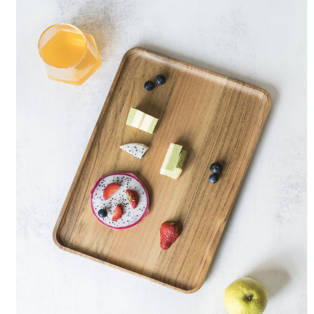 Max 50% off - Rectangular Wooden Tray Cheese Plates Teak Platter for Food Party