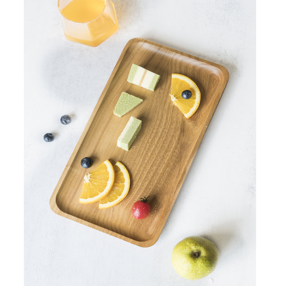 Max 50% off - Rectangular Wooden Tray Cheese Plates Teak Platter for Food Party