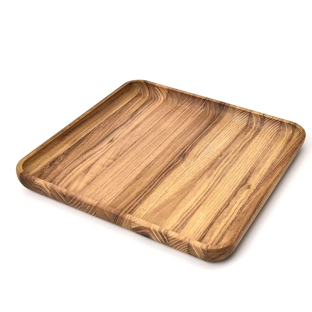 Max 50% off - Rectangular Wooden Tray Cheese Plates Teak Platter for Food Party