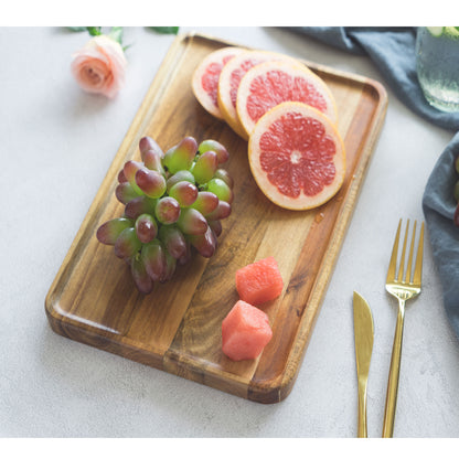 Max 50% off - Rectangular Wooden Tray Cheese Plates Teak Platter for Food Party