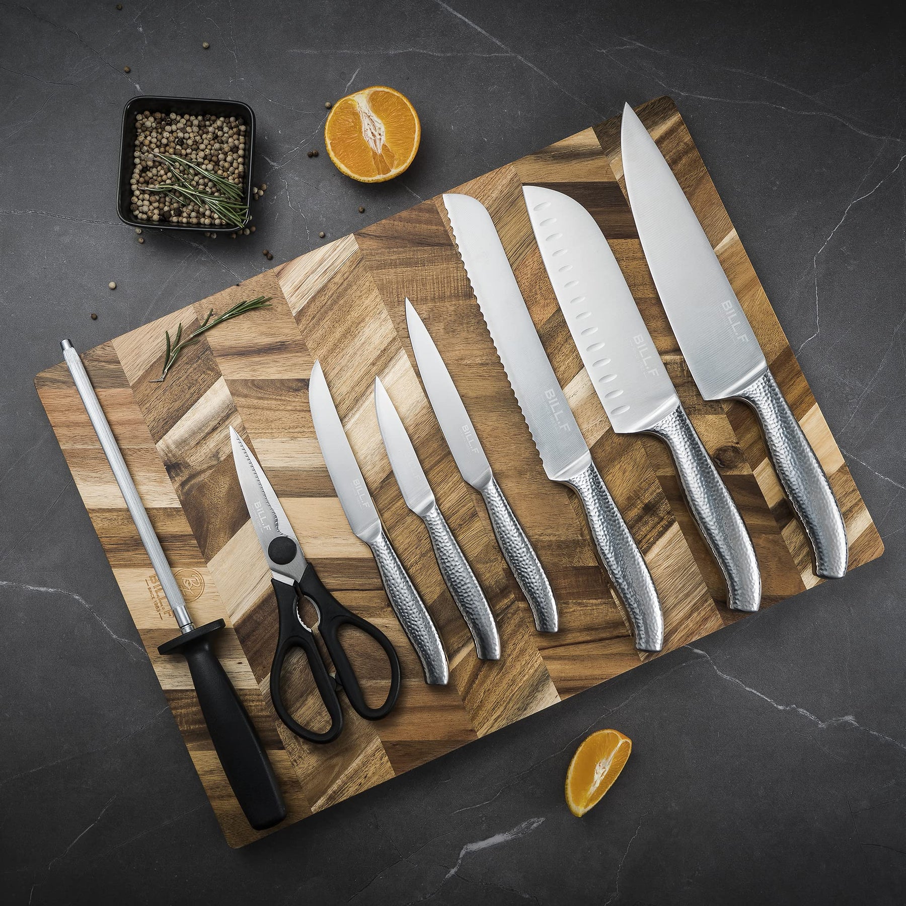 Professional Stainless Steel Kitchen Knife Set 