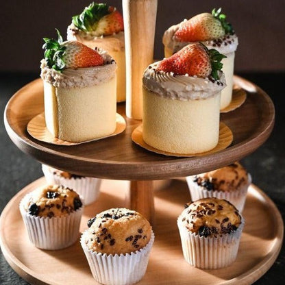 Max 50% off - 2-Tier Cake Stand Dessert Plates for Birthday Tea Party Wedding