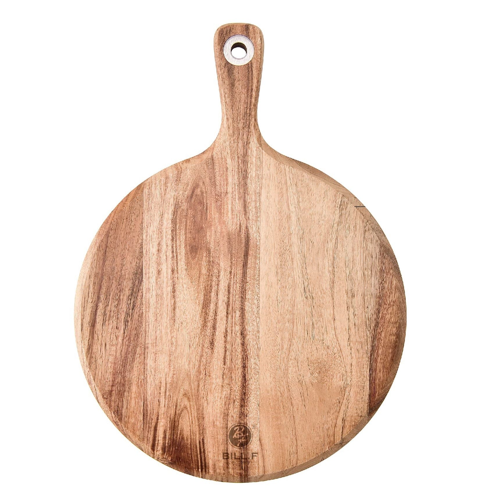 olelo Acacia Pizza Cutting Board and Pizza Cutter Set Round 11.2 inch  Wooden Pizza Peel Chopping Board With 8 Grooves To Slice and Portion Your  Pizza