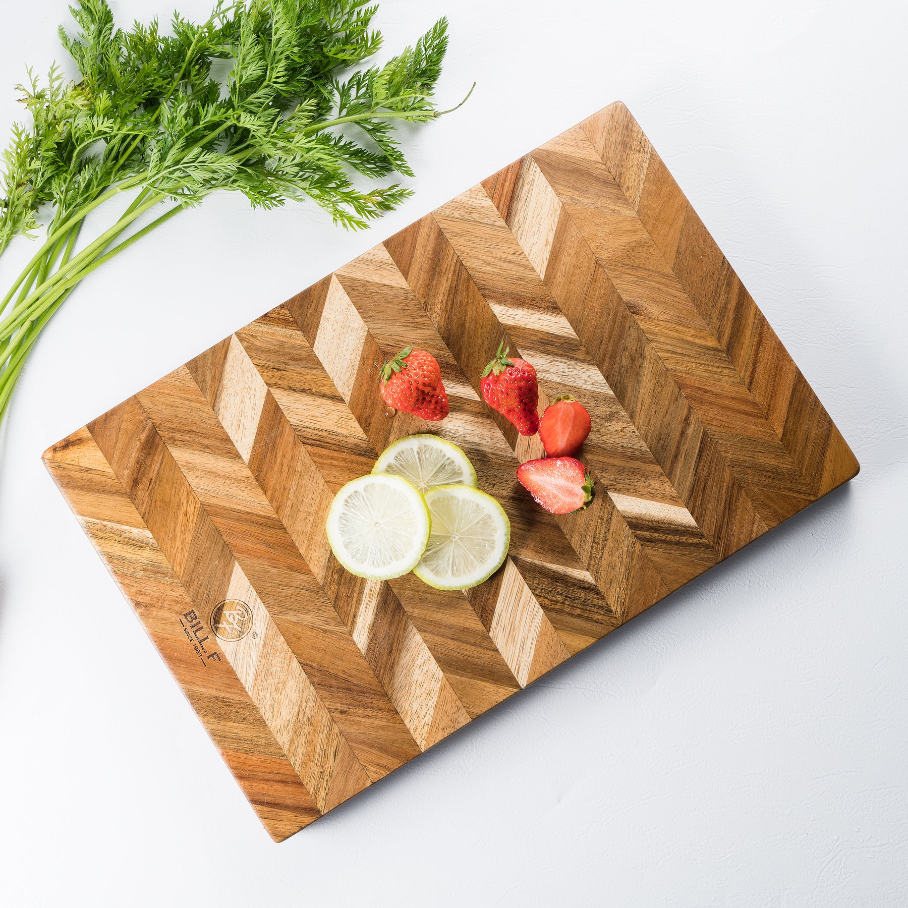 Extra Thick Wooden Cutting Board - Perfect For Meat, Cheese, Bread