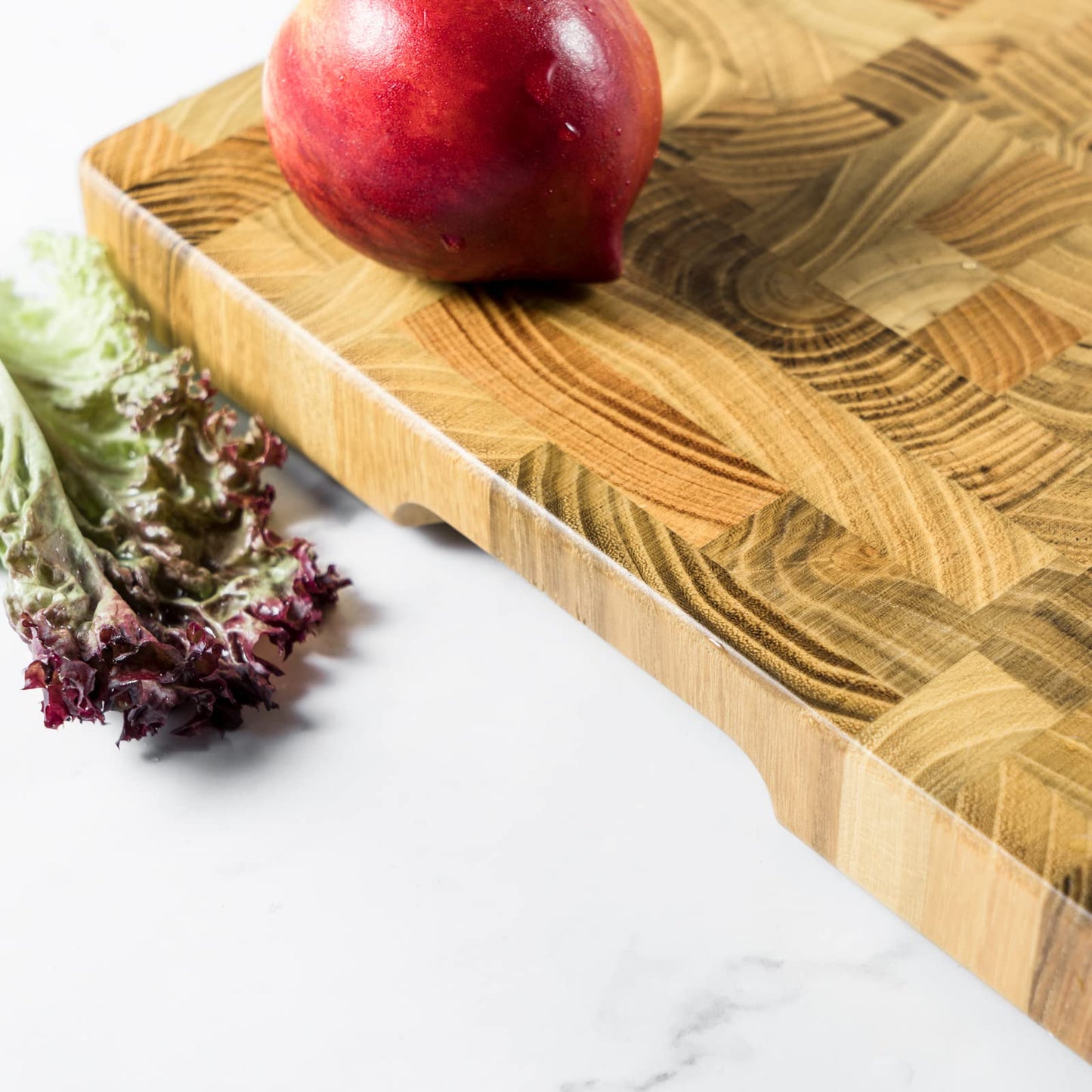 Wood Cutting Board End Grain Chopping Butcher Block for Kitchen